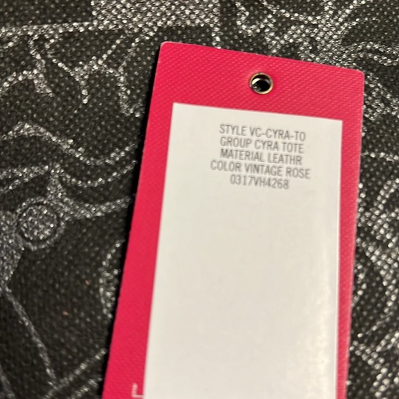 Vince Camuto Leather Tote with Knot Detail- Cyra in Vintage Rose - Picture 8 of 9